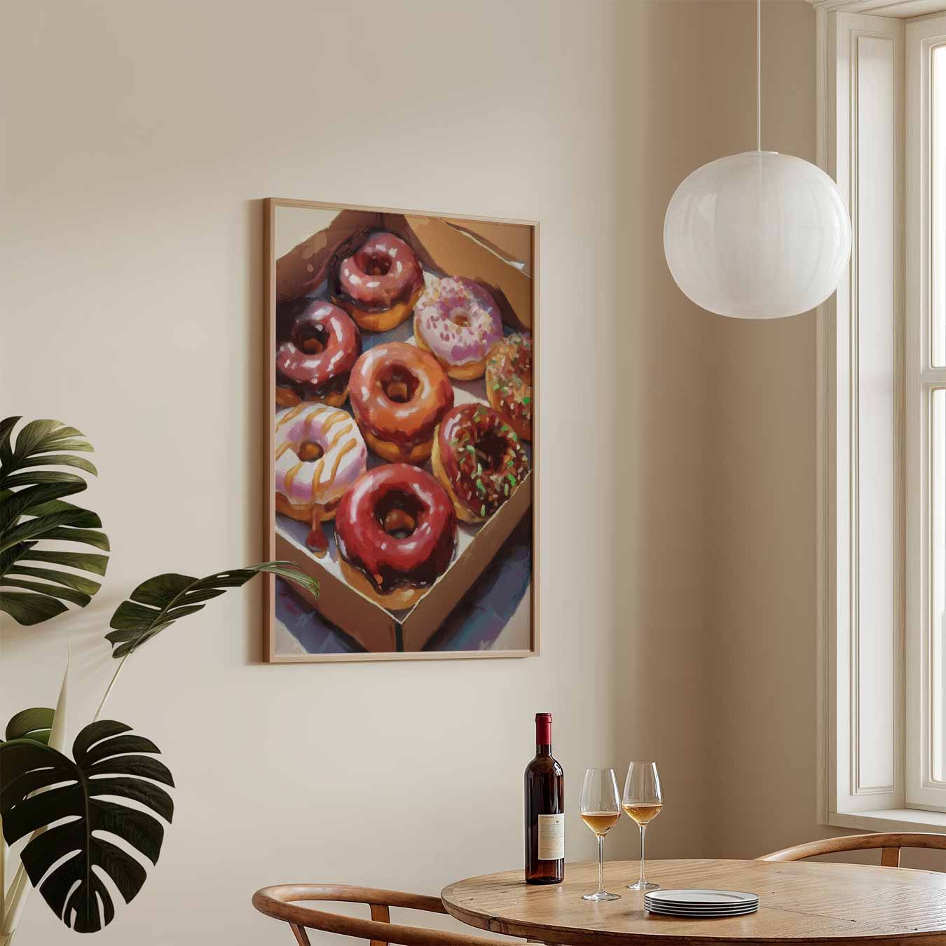 Donutliefde in Kunstvorm Poster-WallArtistic