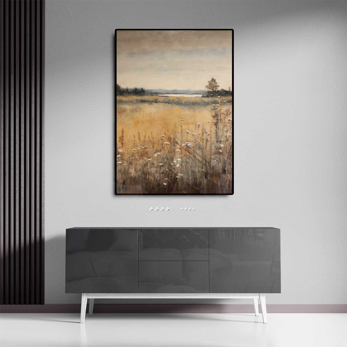 Rustiek Landschap in Herfstkleuren Kunstwerk-canvas-dibond-plexiglas-wanddecoratie-WallArtistic