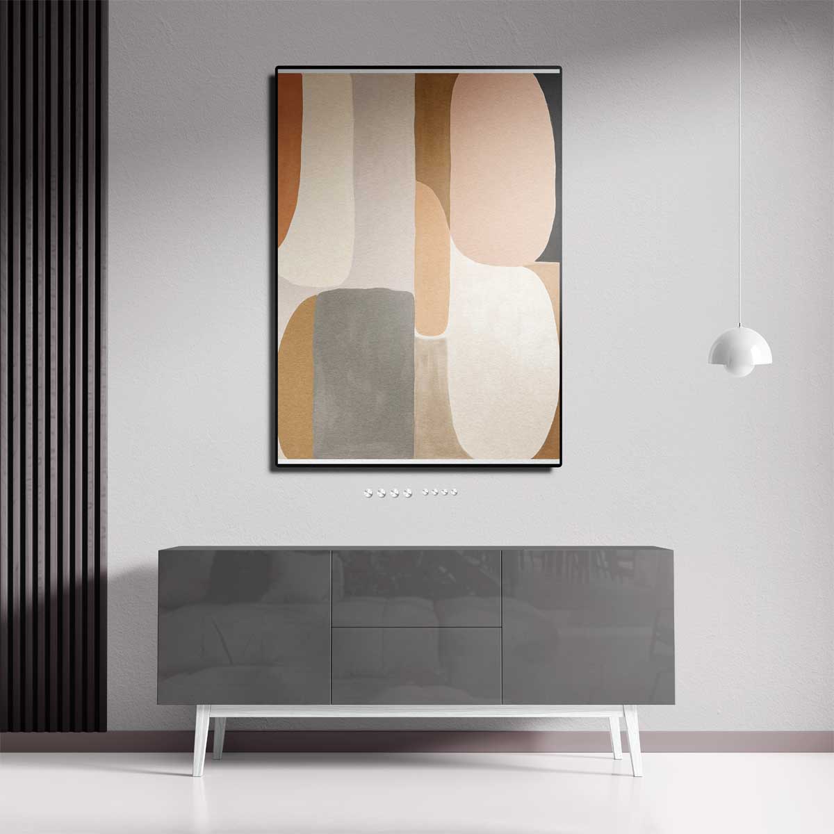 Aards Verlangen - Abstracte Harmonie in Kleur Kunstwerk-canvas-dibond-plexiglas-wanddecoratie-WallArtistic