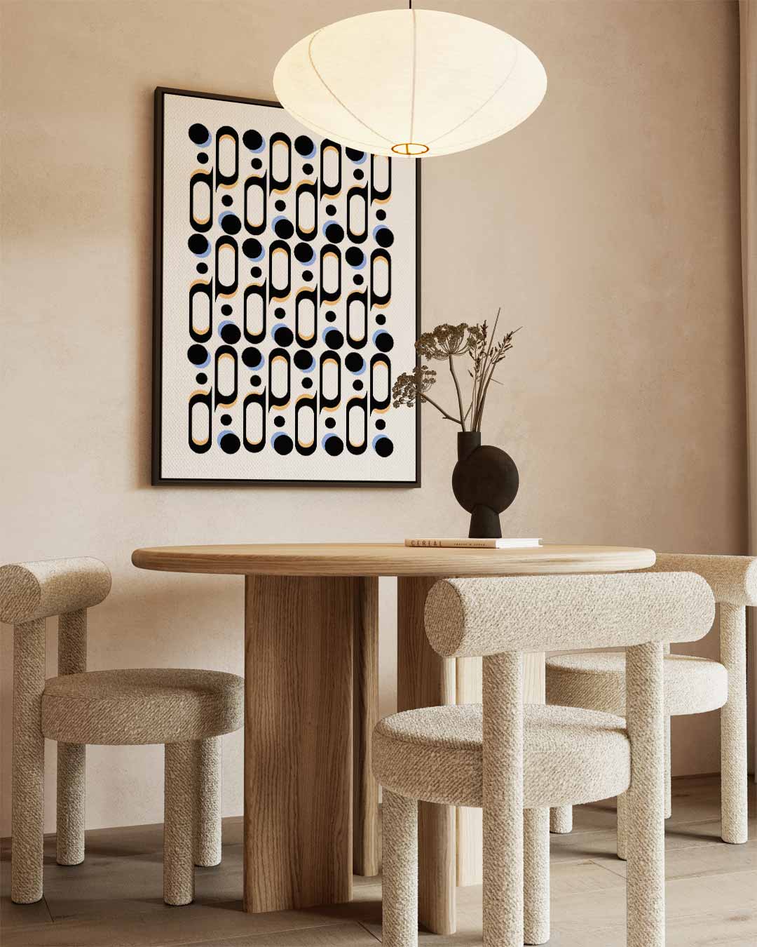 Modern Grafisch Patroon Kunstwerk-canvas-dibond-plexiglas-wanddecoratie-WallArtistic