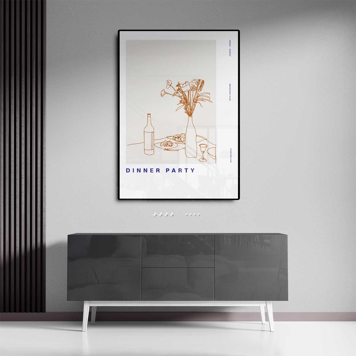 Eenvoudige Dinerscène Poster