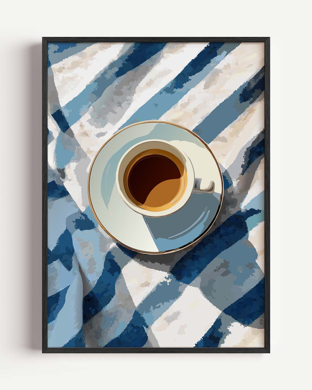 Koffietijd Waterverf Stijl Poster-WallArtistic