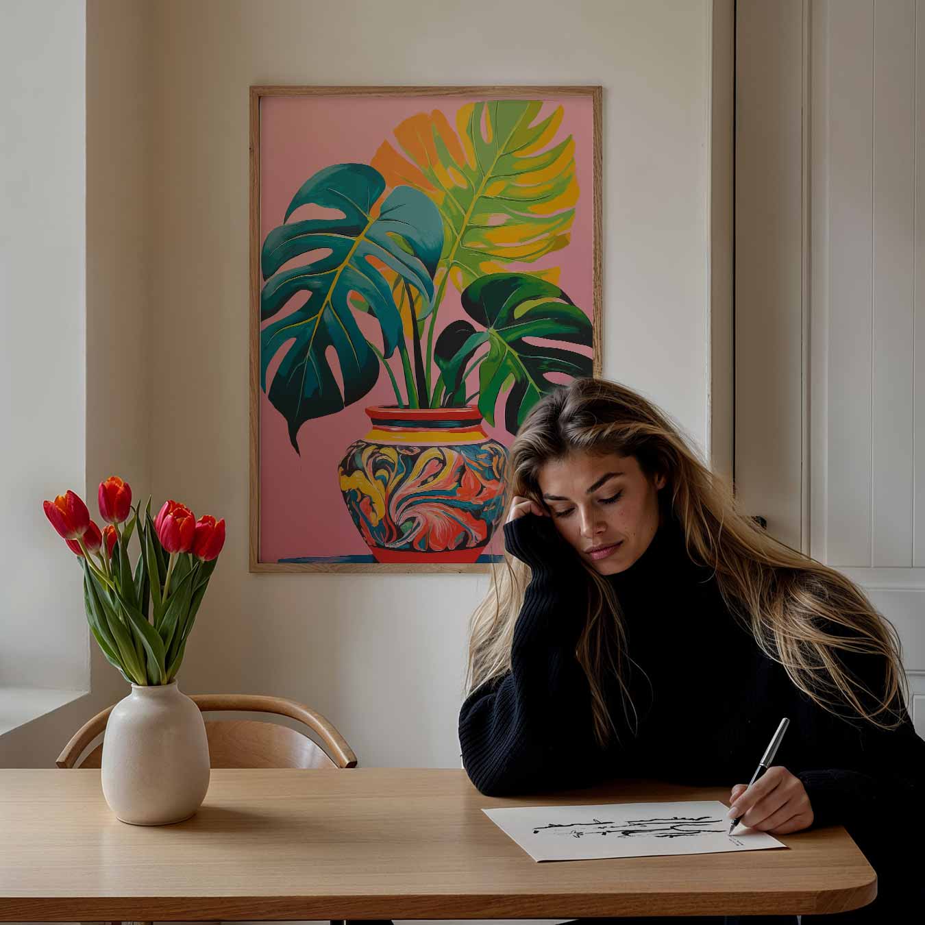 Stijlvolle Tropische Kunstposter