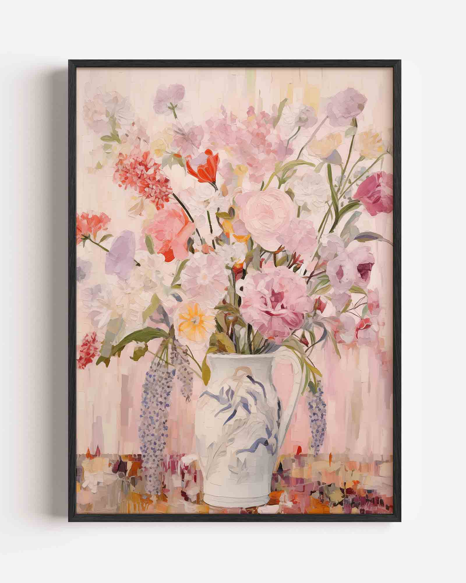 Bloemen in vaas Poster