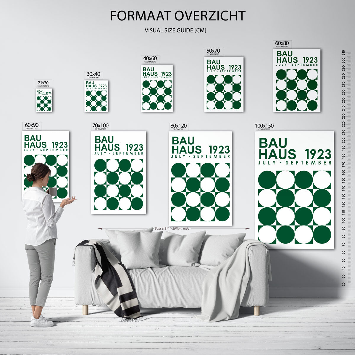 Cirkelritme en tekst Poster