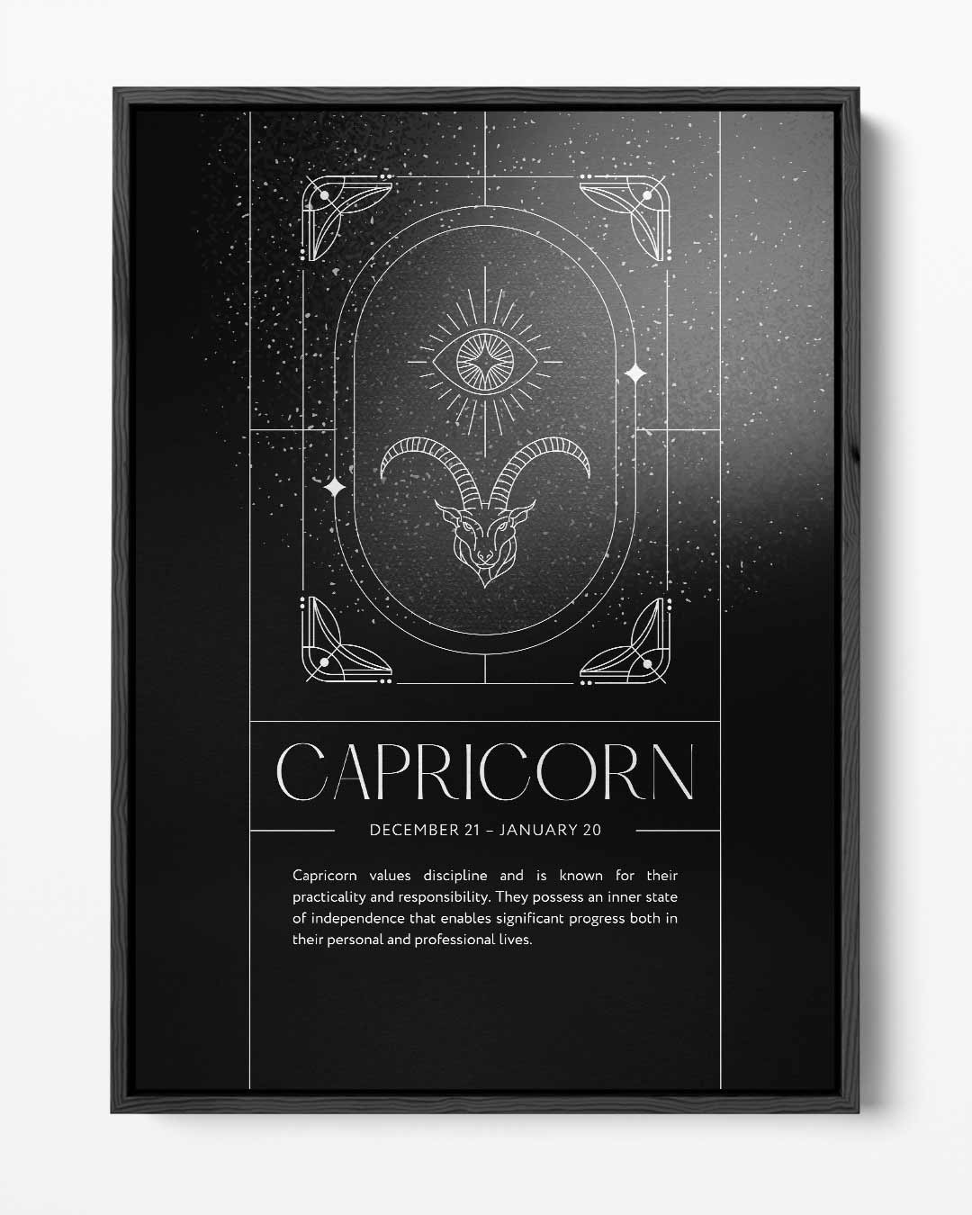 Moderne Steenbok Inspiratie Poster Kunstwerk-canvas-dibond-plexiglas-wanddecoratie-WallArtistic