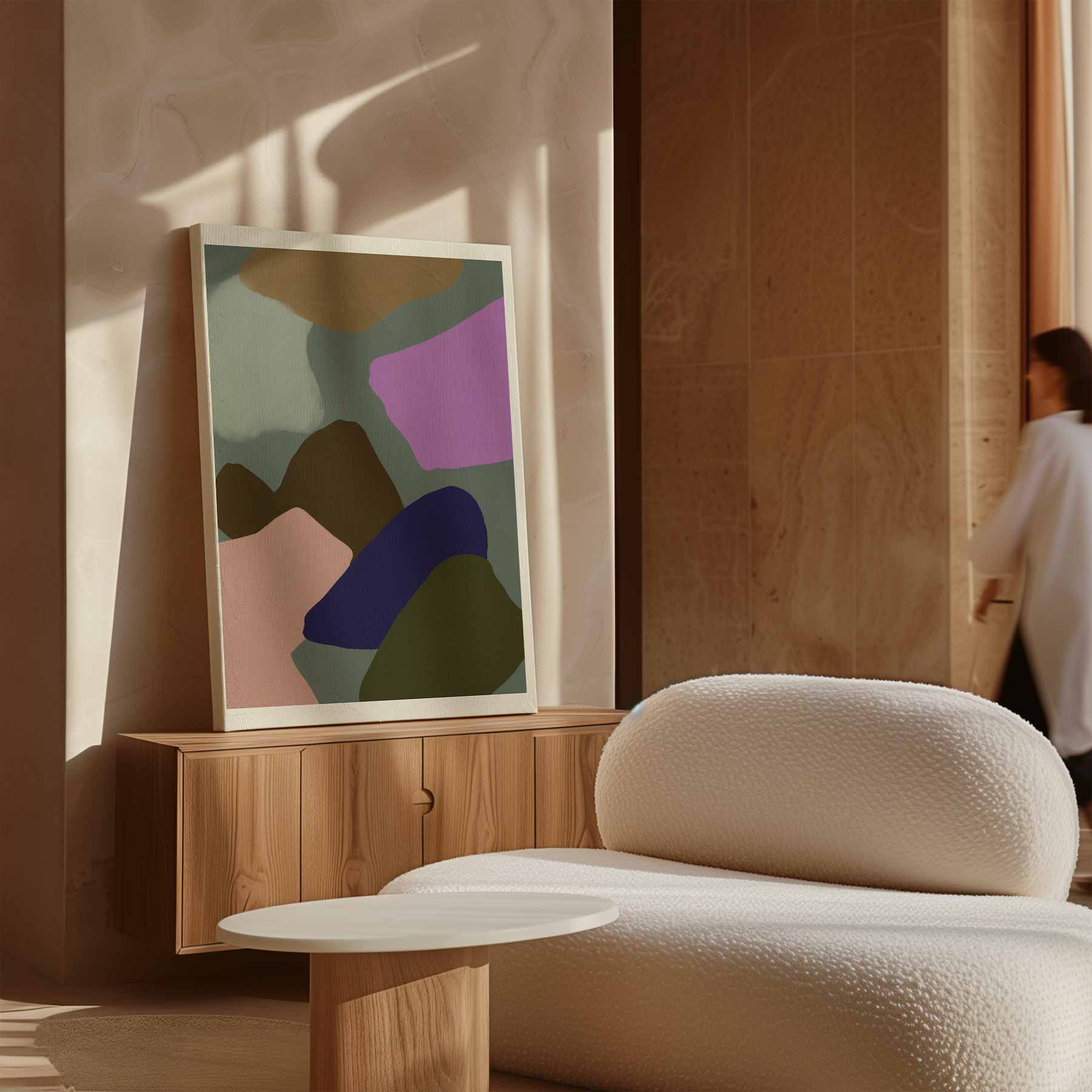 Kleurrijk Abstract Harmonie Kunstwerk-canvas-dibond-plexiglas-wanddecoratie-WallArtistic