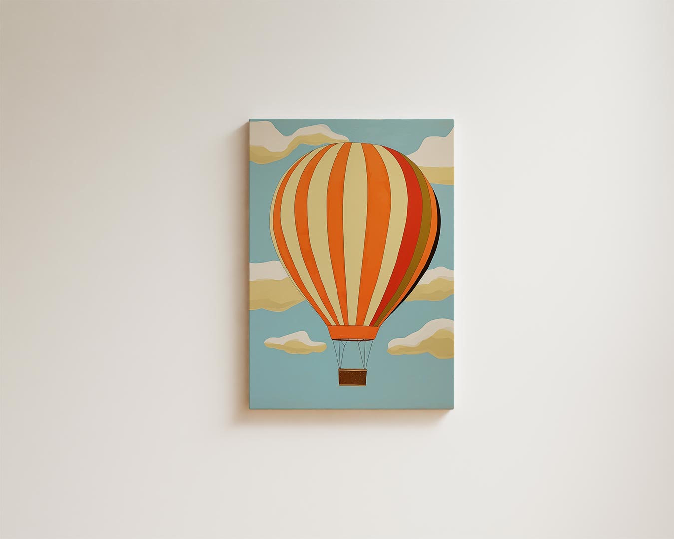 Vrolijke Luchtballon Kunstwerk-canvas-dibond-plexiglas-wanddecoratie-WallArtistic