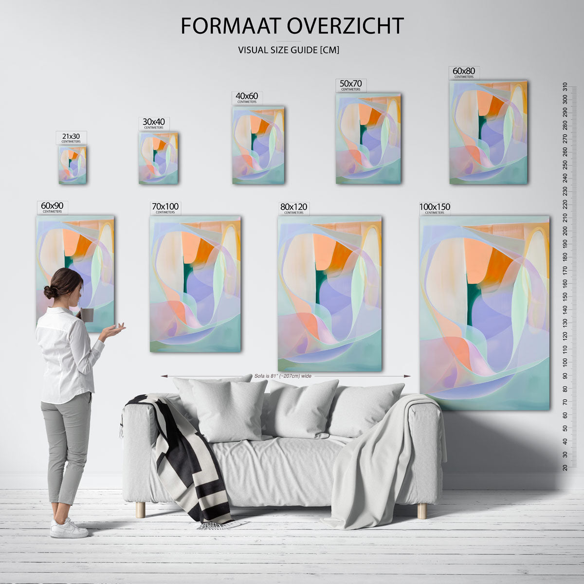 Abstracte vormen Poster