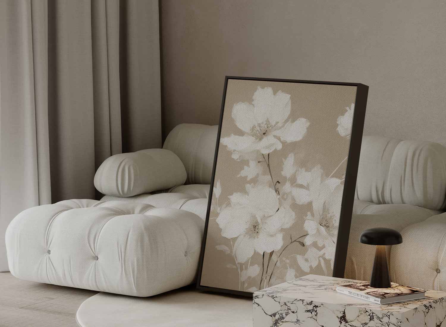 Zachte Bloemen Droom Kunstwerk-canvas-dibond-plexiglas-wanddecoratie-WallArtistic