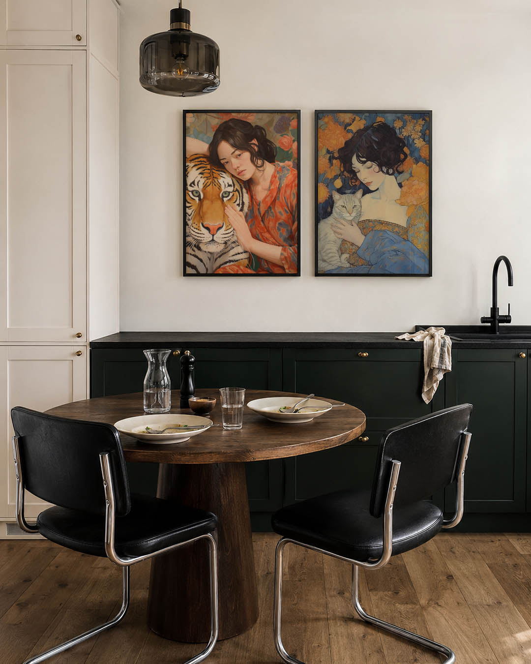 Dier en mens harmonie Posterset