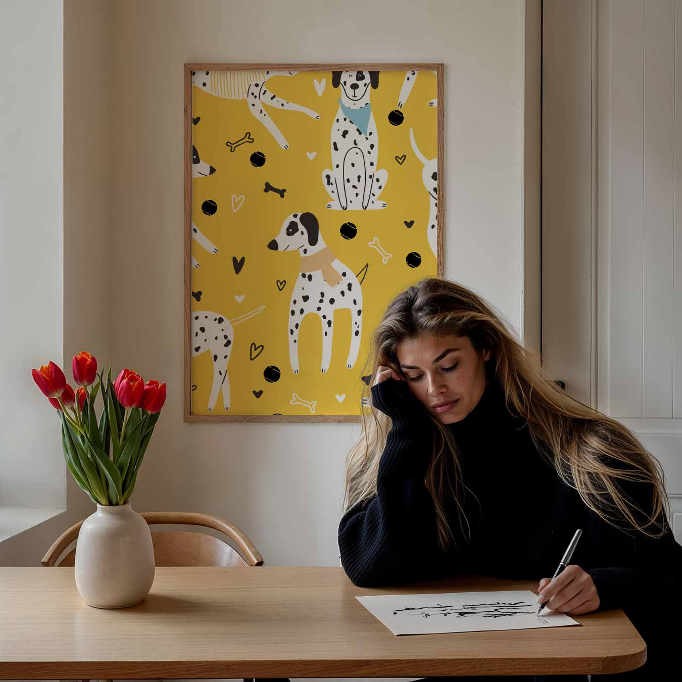 Dalmatier Droomwereld Poster-WallArtistic