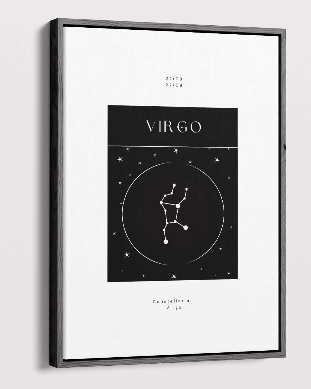 Virgo Sterrenbeeld Poster Kunstwerk-canvas-dibond-plexiglas-wanddecoratie-WallArtistic