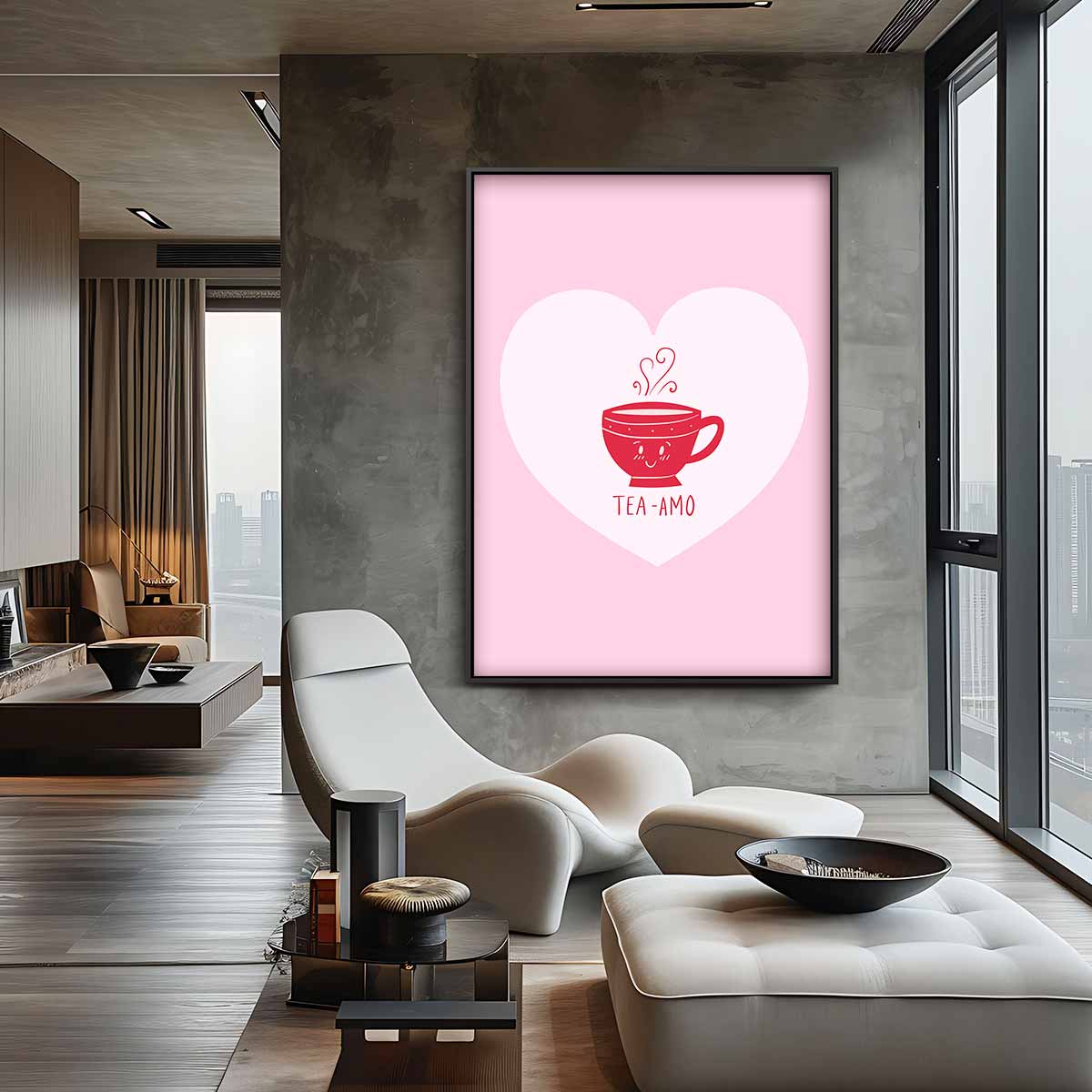 Tea-Amo Hart Poster Kunstwerk-canvas-dibond-plexiglas-wanddecoratie-WallArtistic