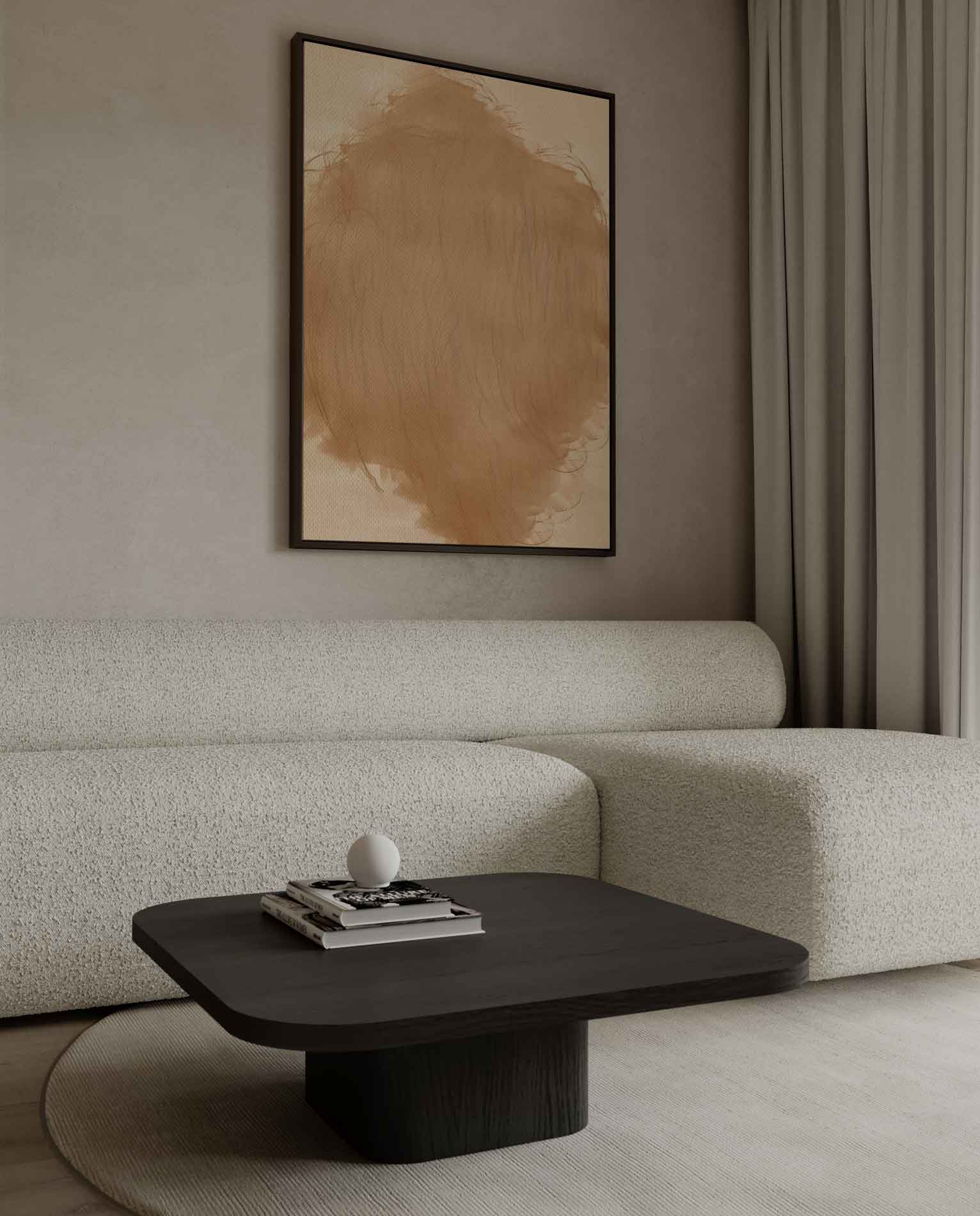 Warme Vederzachte Mist Kunstwerk-canvas-dibond-plexiglas-wanddecoratie-WallArtistic