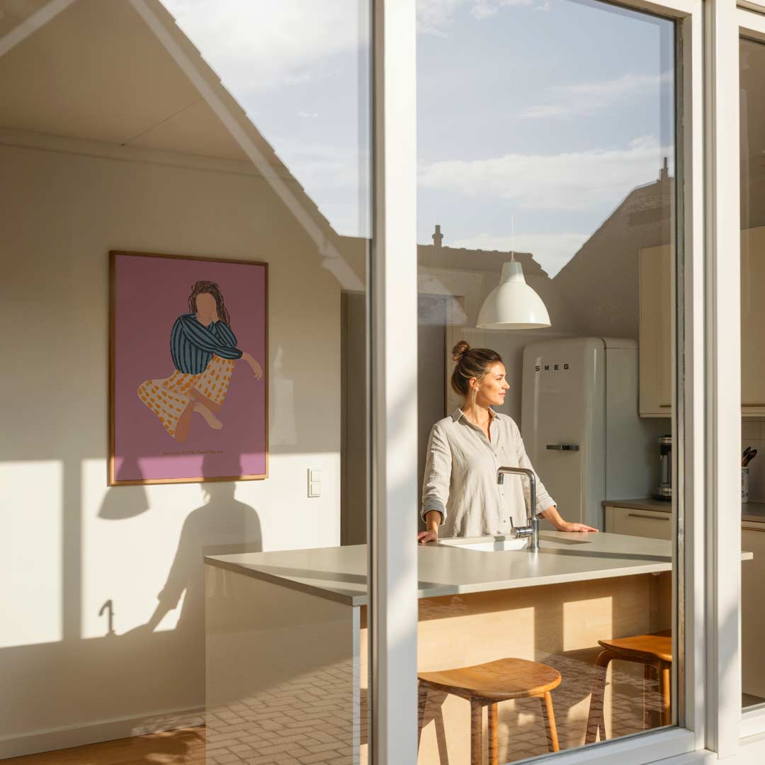 Stijlvolle Vrouwelijke Kunstposter-WallArtistic
