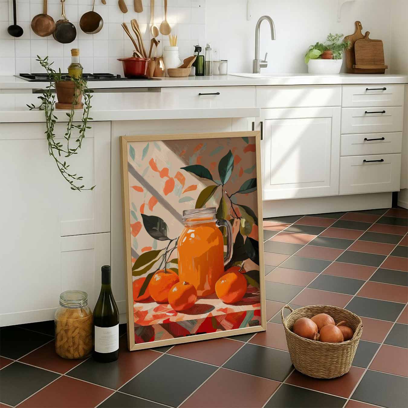 Zonnige Citrus Frisheid Poster-WallArtistic