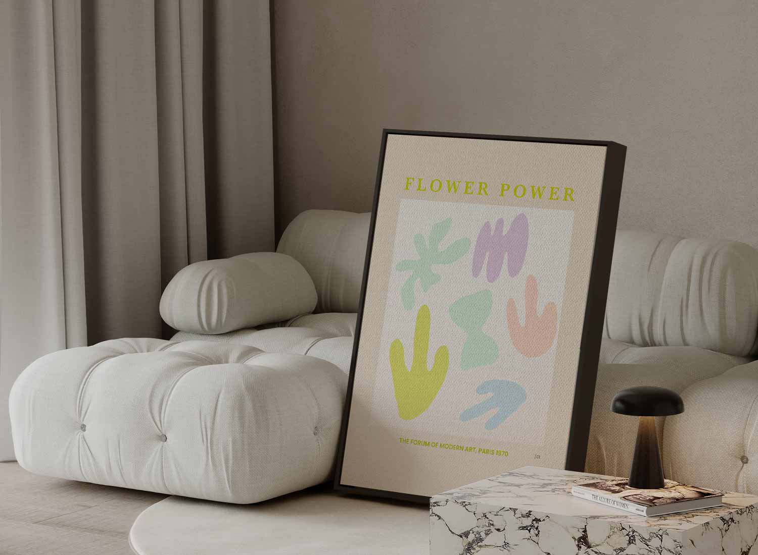 Flower Power Abstracte Kunstposter