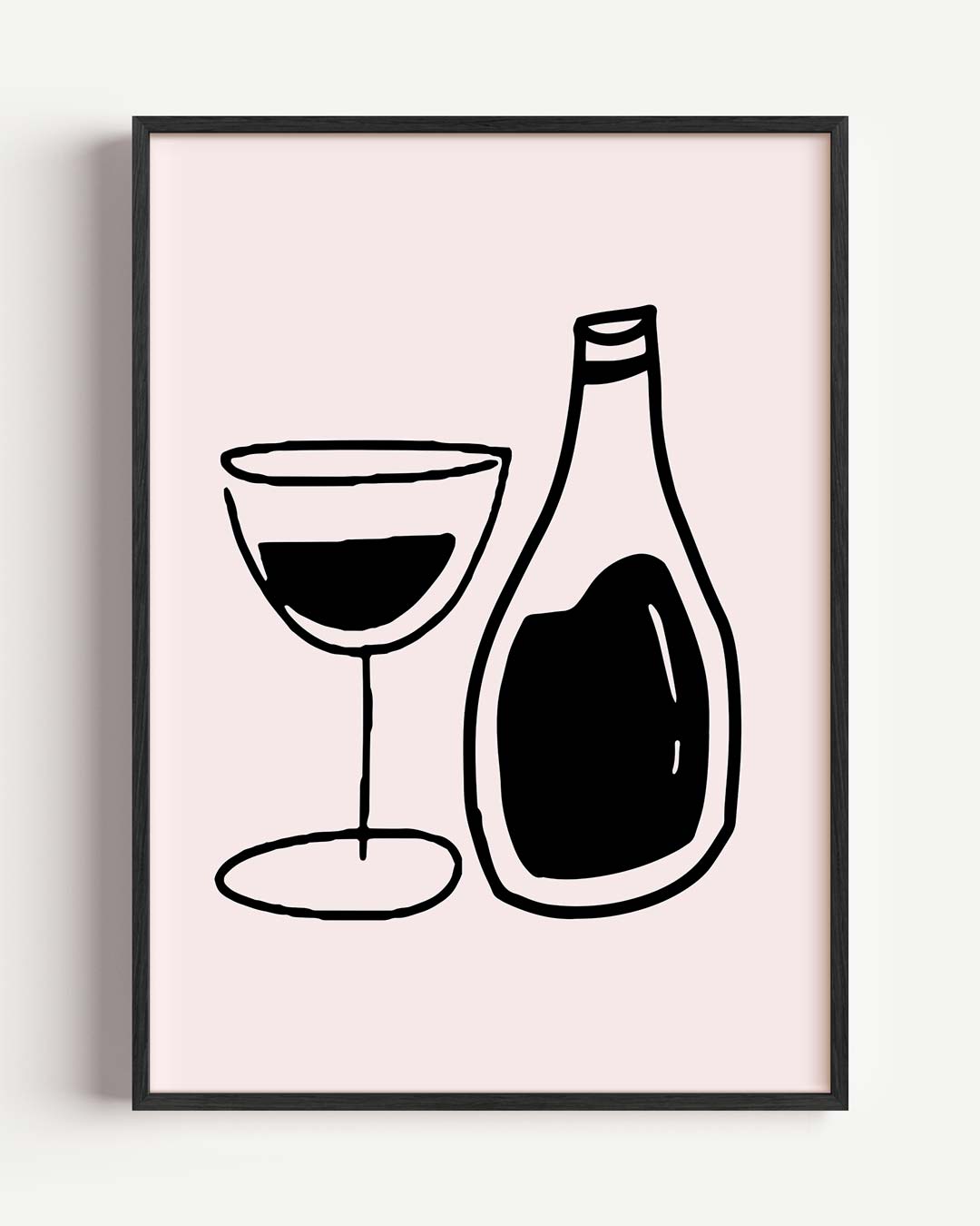 Stijlvolle Wijnmomenten Poster-WallArtistic