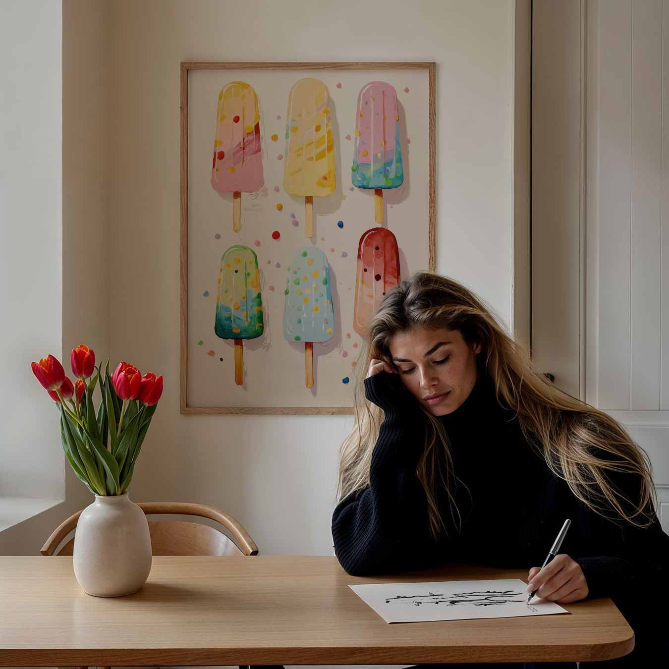 Zomerse IJsjes Poster-WallArtistic