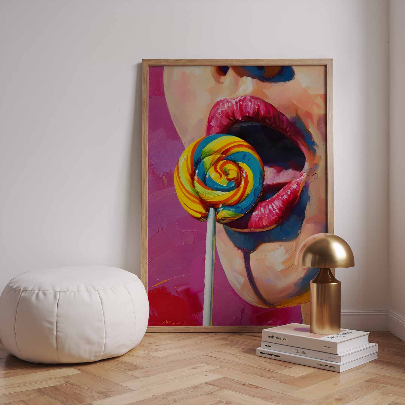 Kleurrijke Lolipop Verleiding Poster-WallArtistic