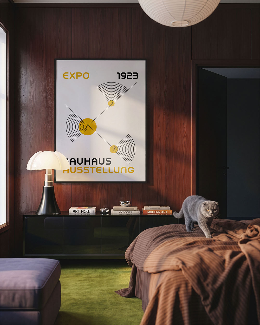 Lijnen en cirkels Poster