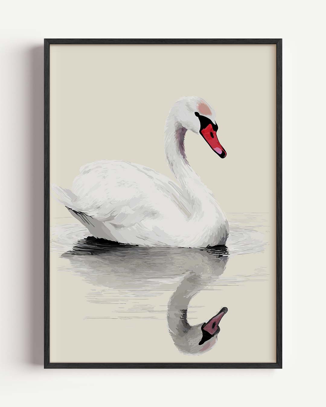 Elegante Zwaan Poster-WallArtistic