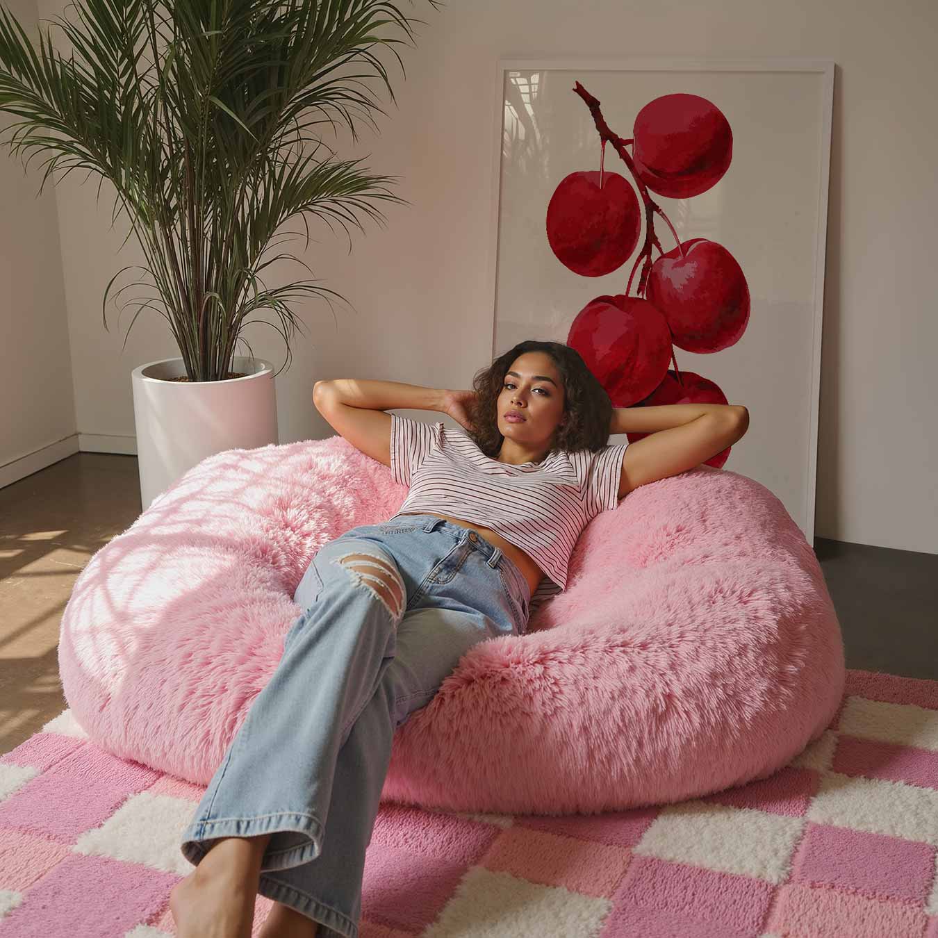 Elegante Rode Vruchten Poster-WallArtistic