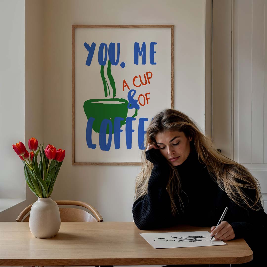 Koffiemoment Poster-WallArtistic