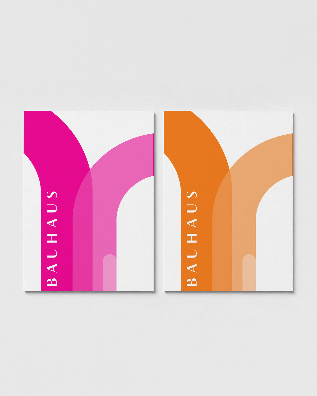 Kleurvolle booglijnen Posterset