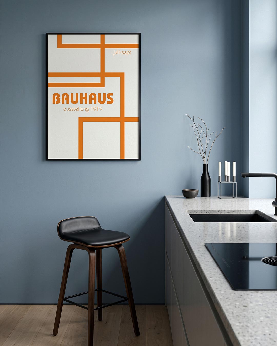 Lijnen en kleurvlakken Poster