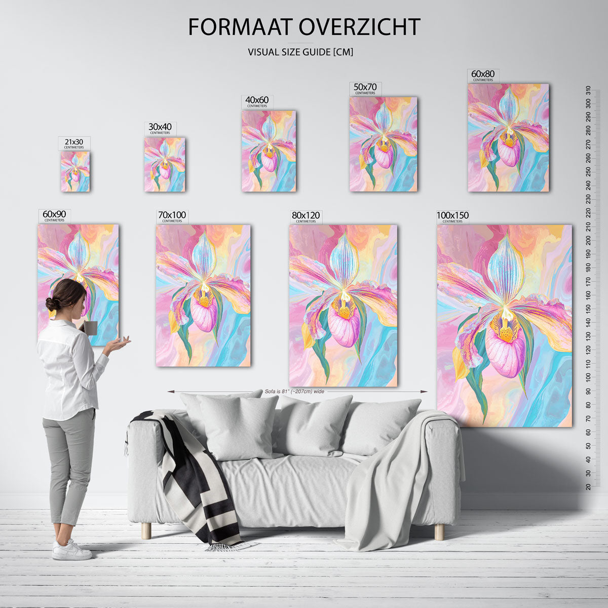 Orchidee in pastel Poster