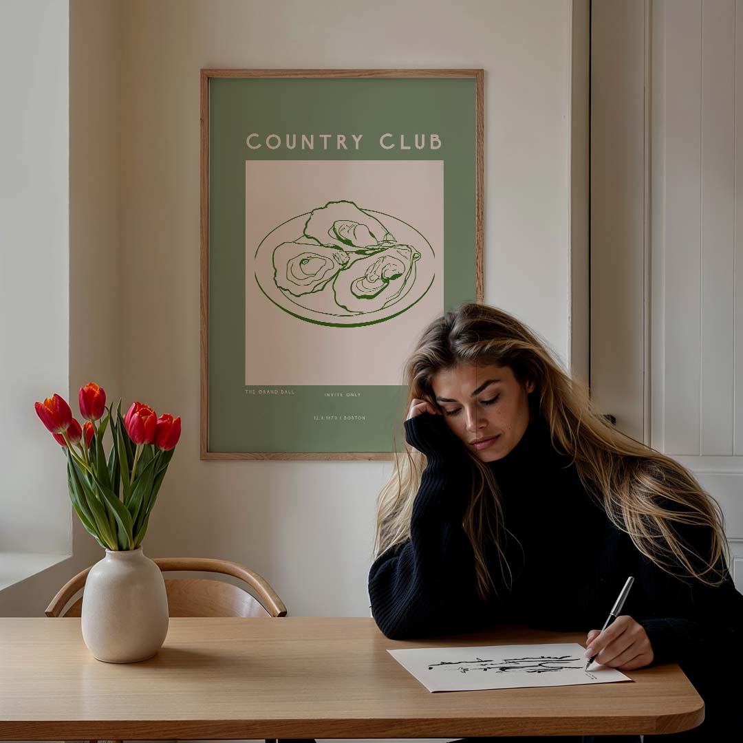 Chique Country Club Poster-WallArtistic