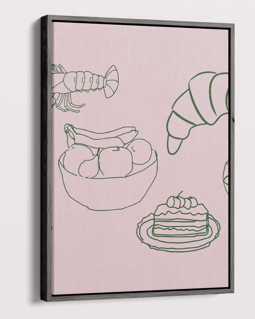 Smakelijke Momenten Illustratie Kunstwerk-canvas-dibond-plexiglas-wanddecoratie-WallArtistic