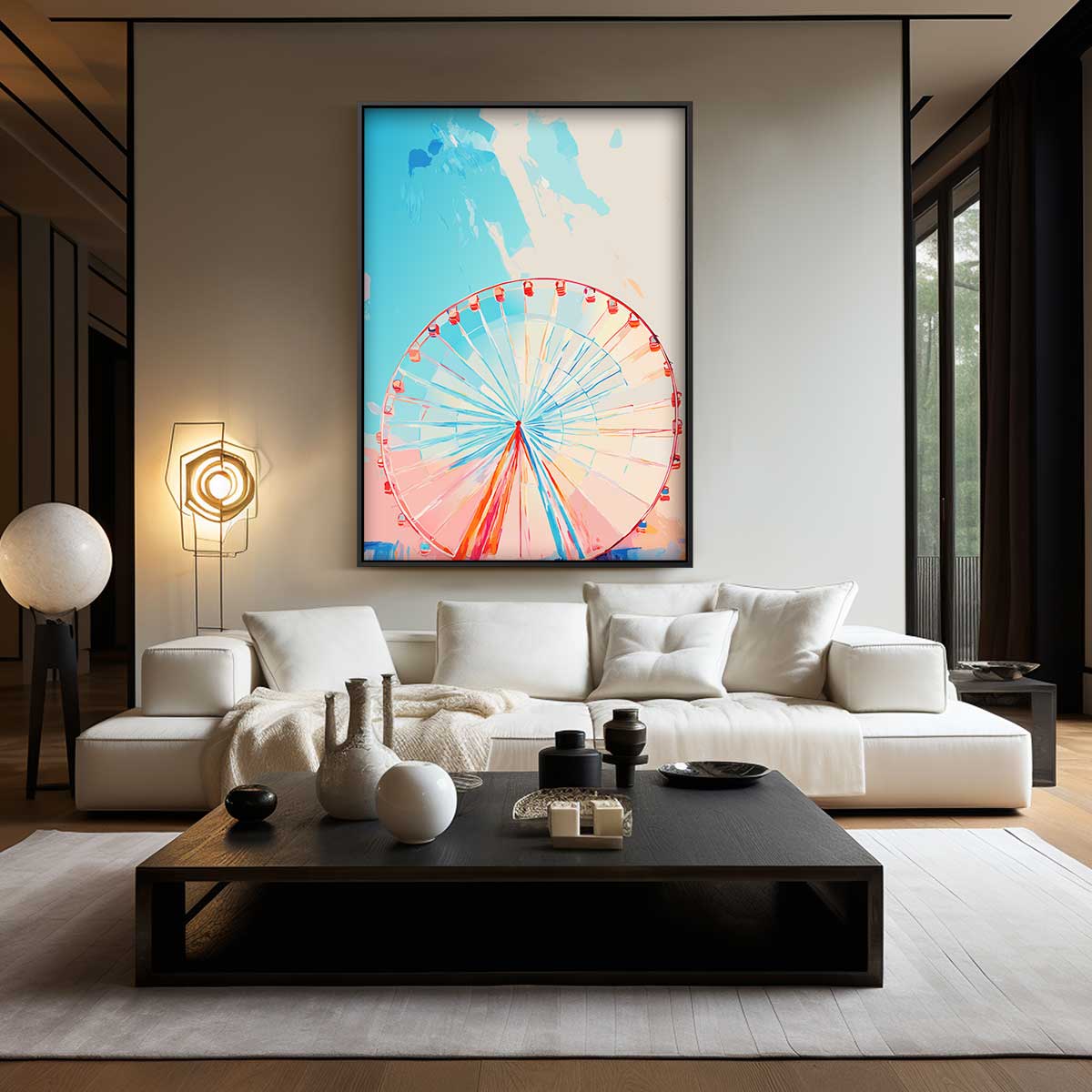 Draaimolen Droom Kunstwerk-canvas-dibond-plexiglas-wanddecoratie-WallArtistic
