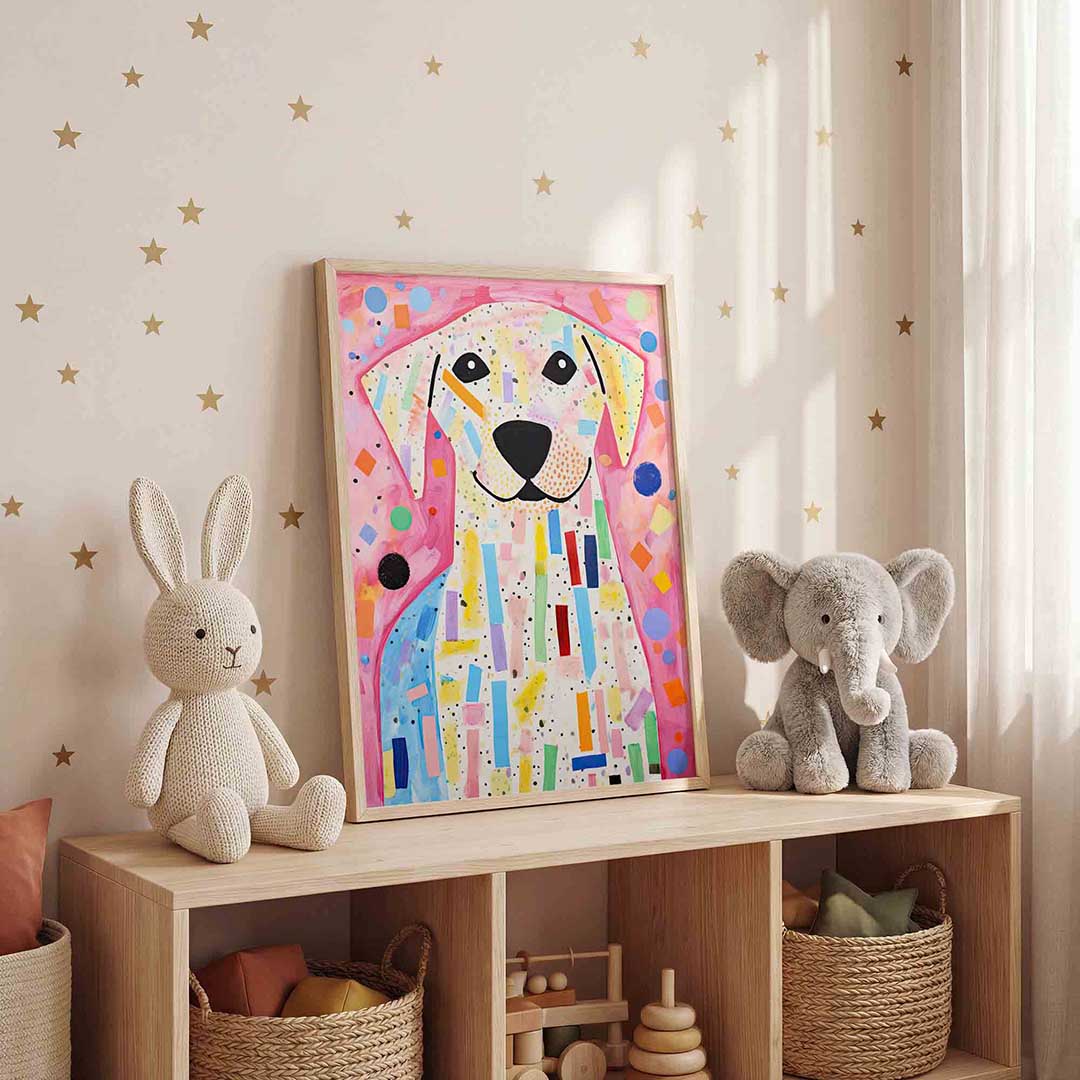 Vrolijke hond Poster