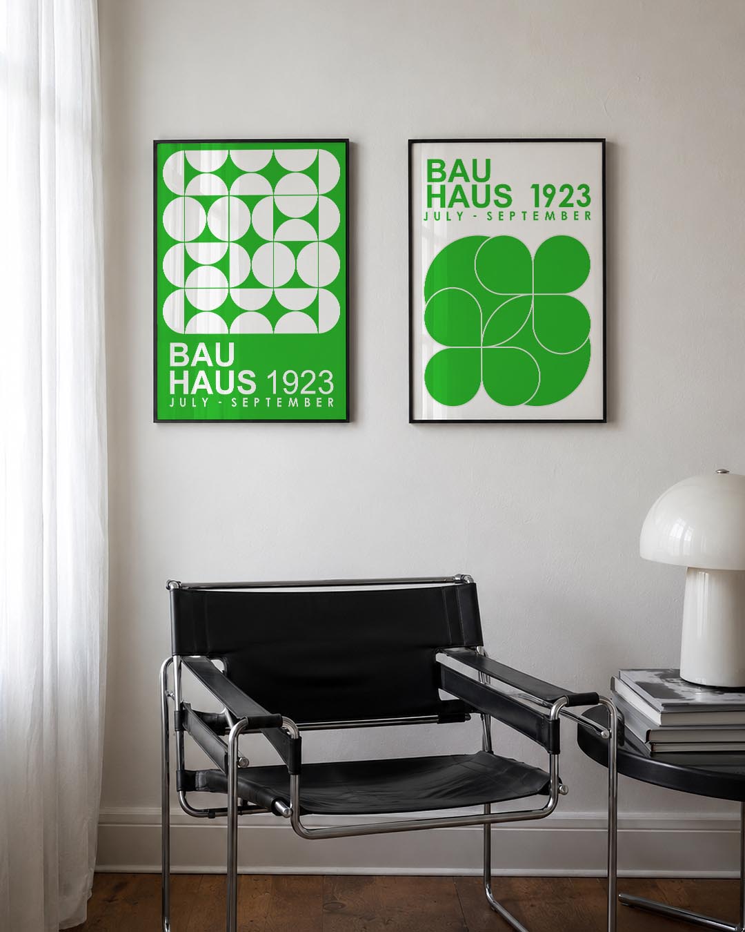 Cirkelpatroon en tekst Posterset