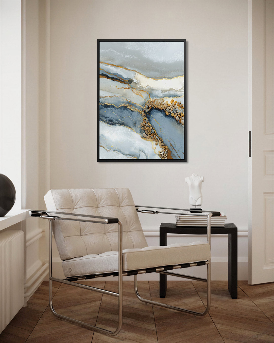Organische lijnen compositie Kunstwerk