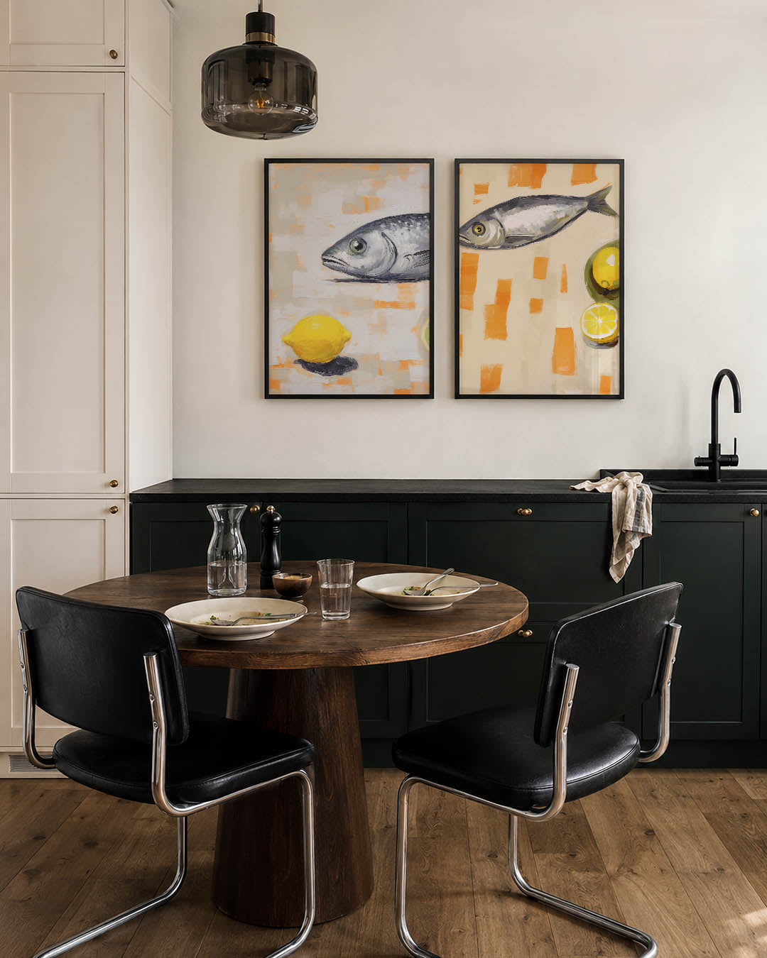 Vorm en citrus Posterset