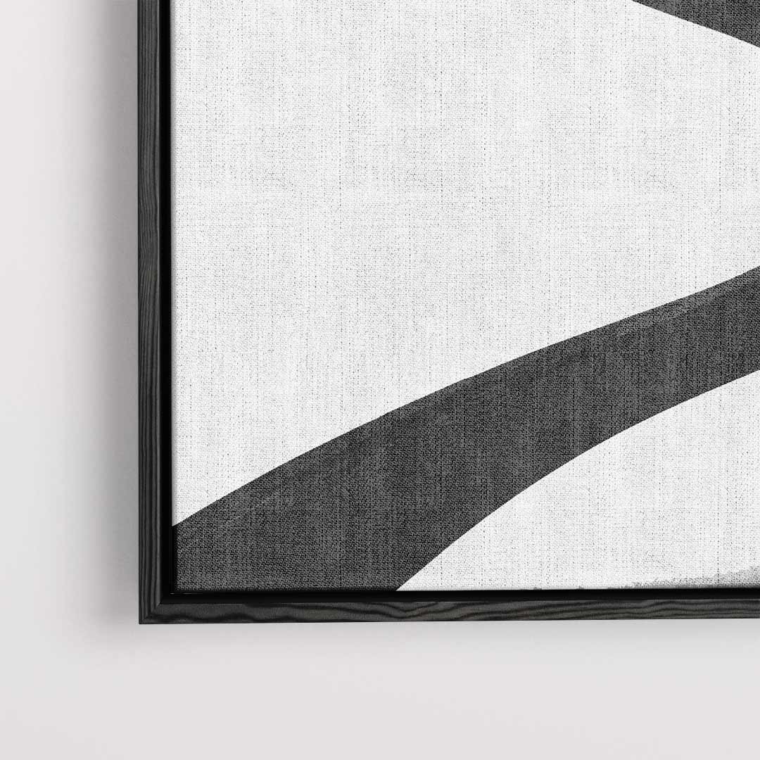 Zwarte Slang Beweging Kunstwerk-canvas-dibond-plexiglas-wanddecoratie-WallArtistic