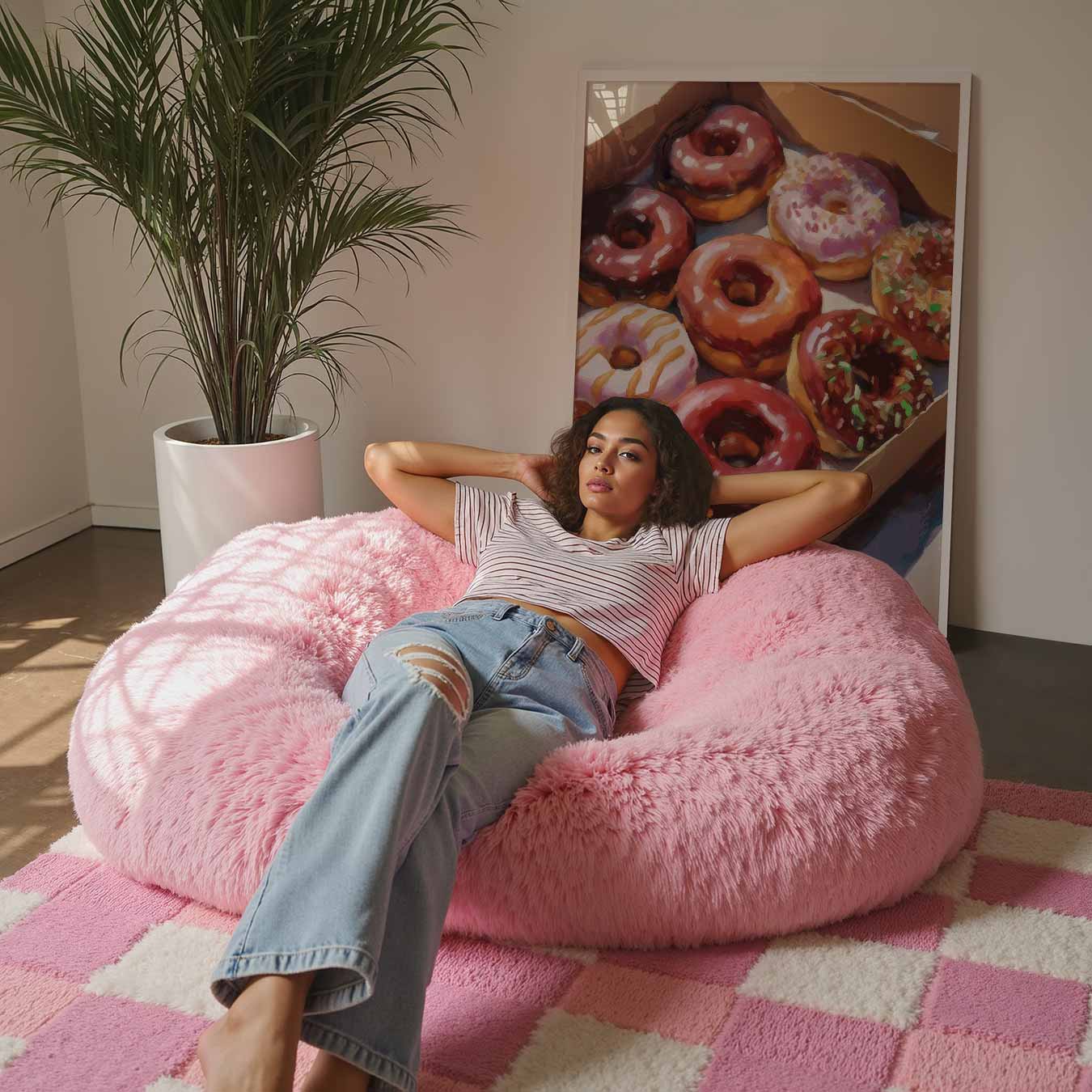 Donutliefde in Kunstvorm Poster-WallArtistic