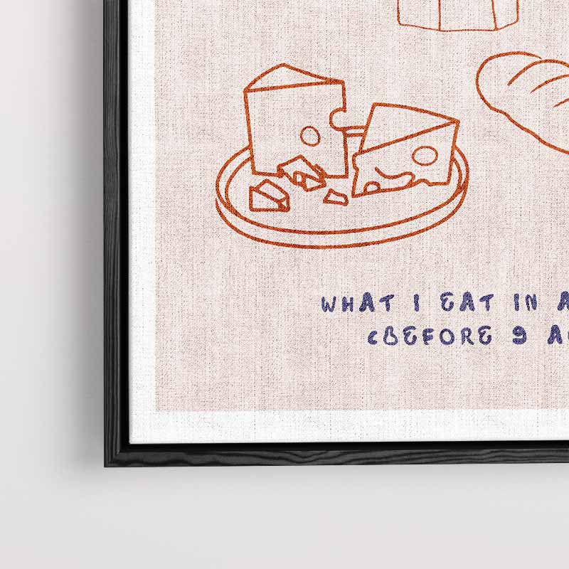 Parijs Ontbijtclub Poster