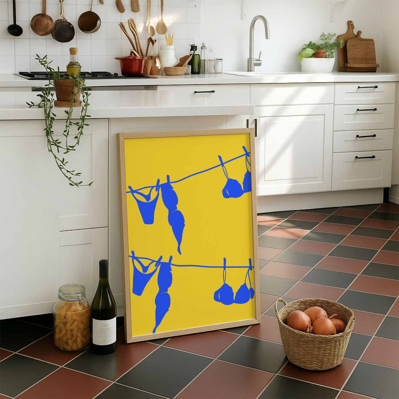 Vrolijk Lingerie aan de Lijn Poster