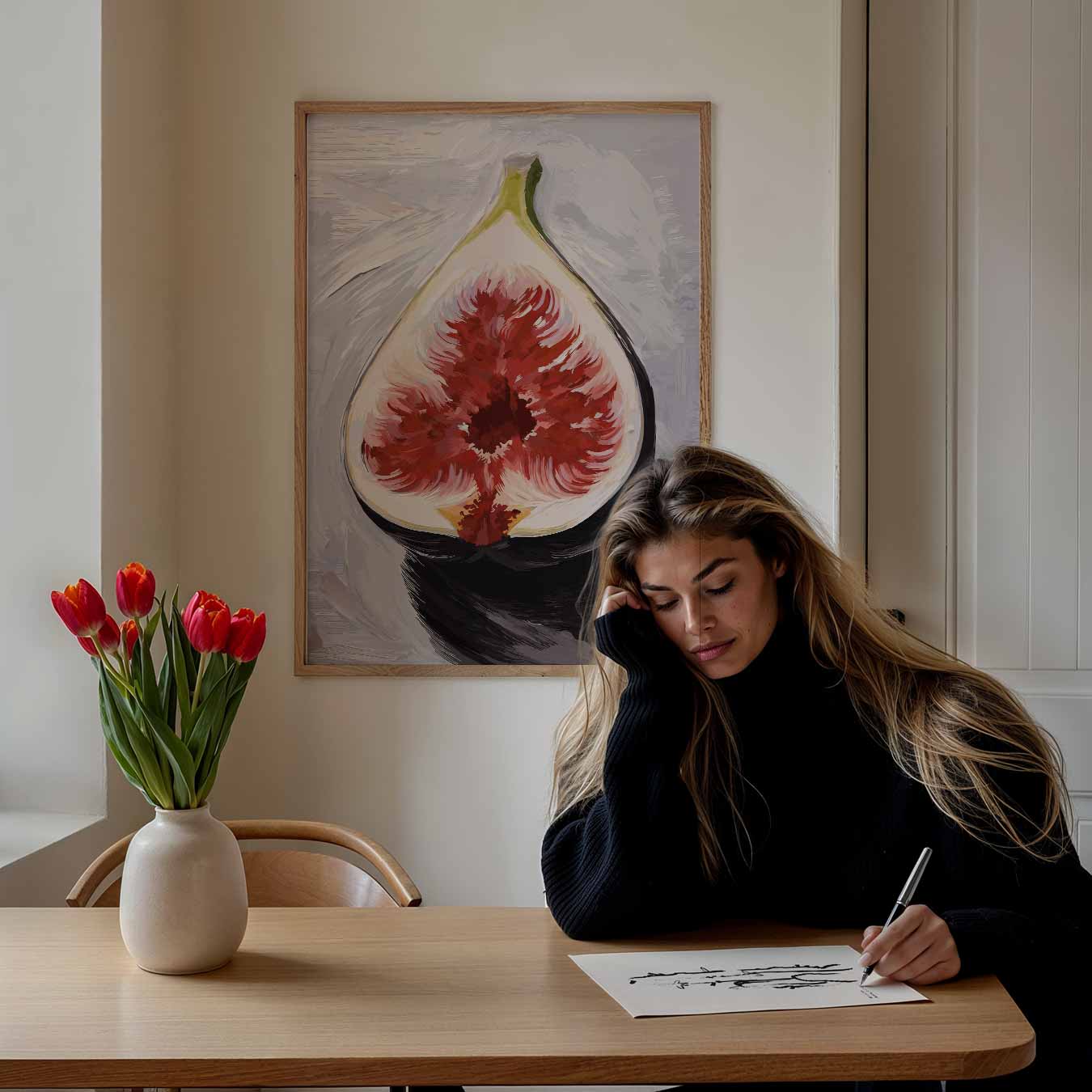 Moderne Vijgenkunst Poster-WallArtistic