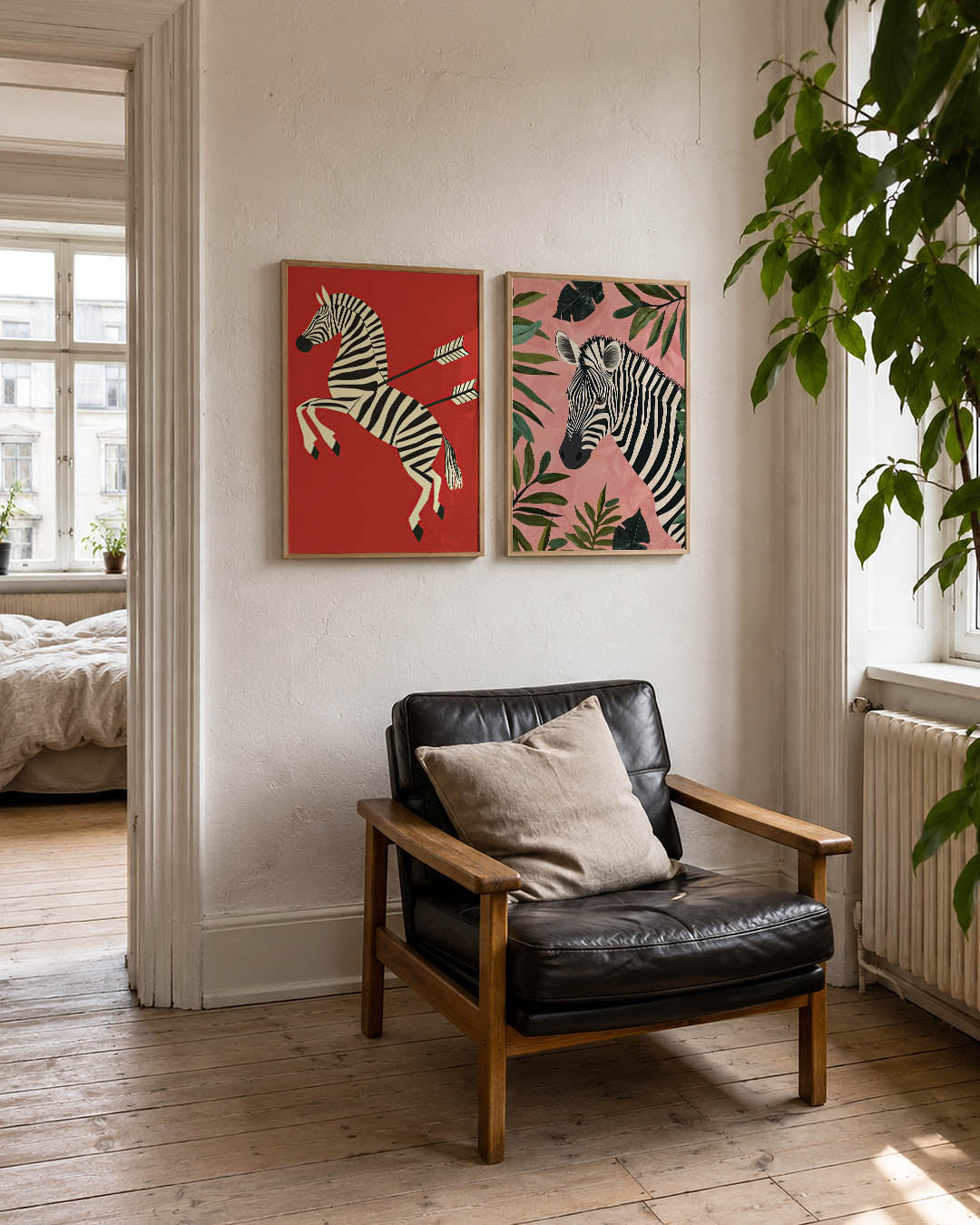 Zebra en pijlen Posterset