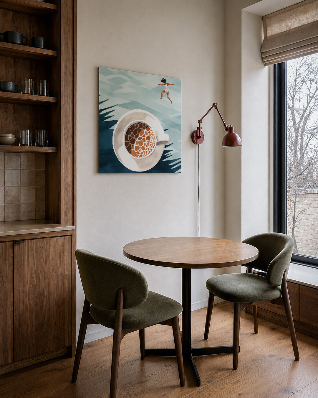 Droomachtige sprong Kunstwerk