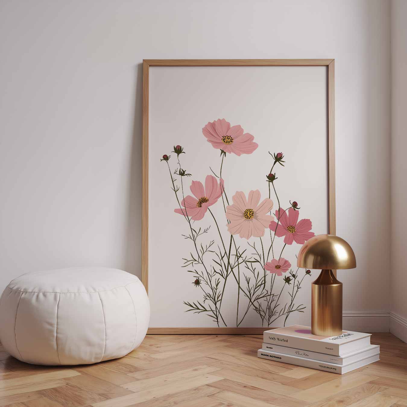 Bloemrijke Elegantie Poster-WallArtistic