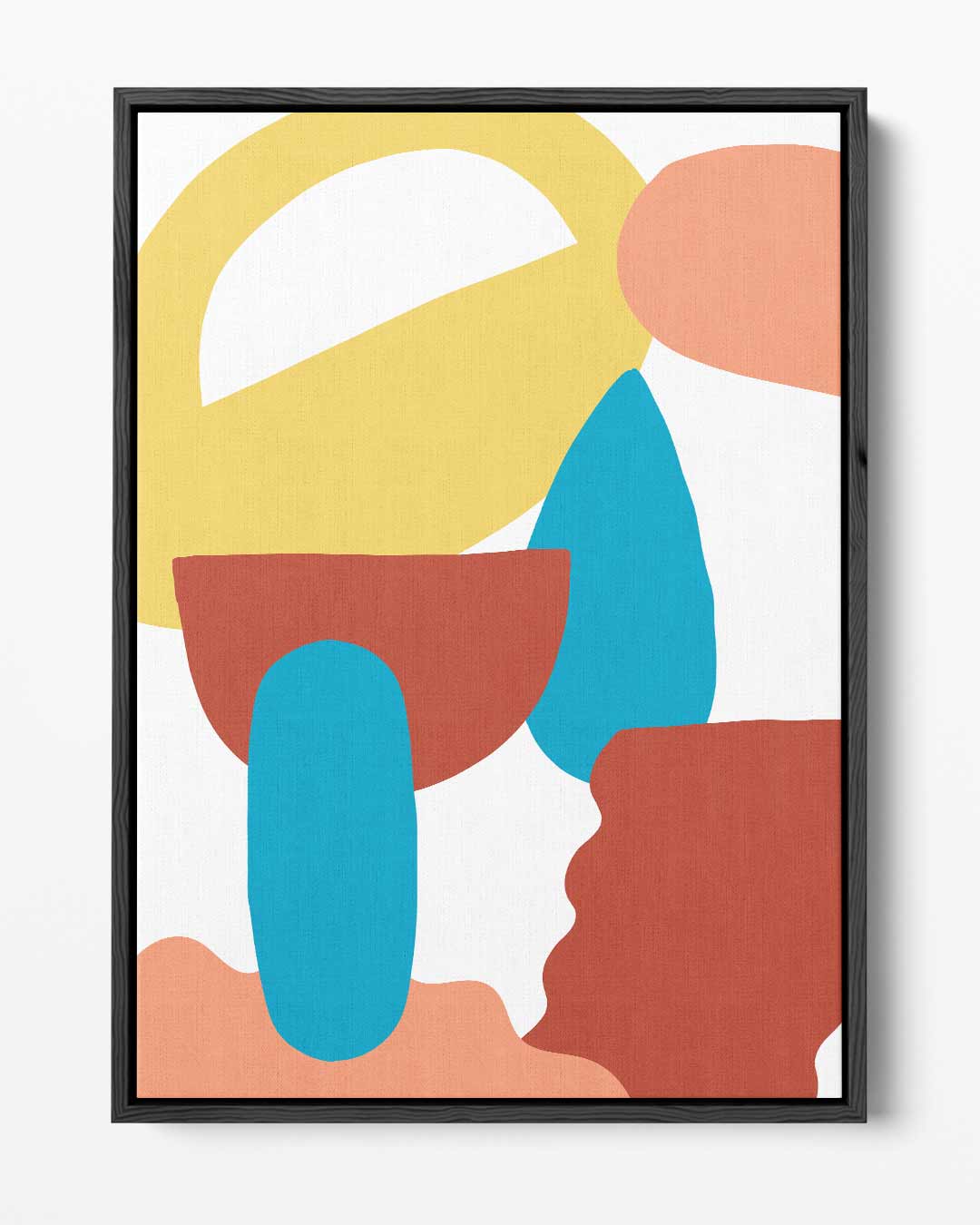 Speelse Vormen en Kleuren Kunstwerk-canvas-dibond-plexiglas-wanddecoratie-WallArtistic