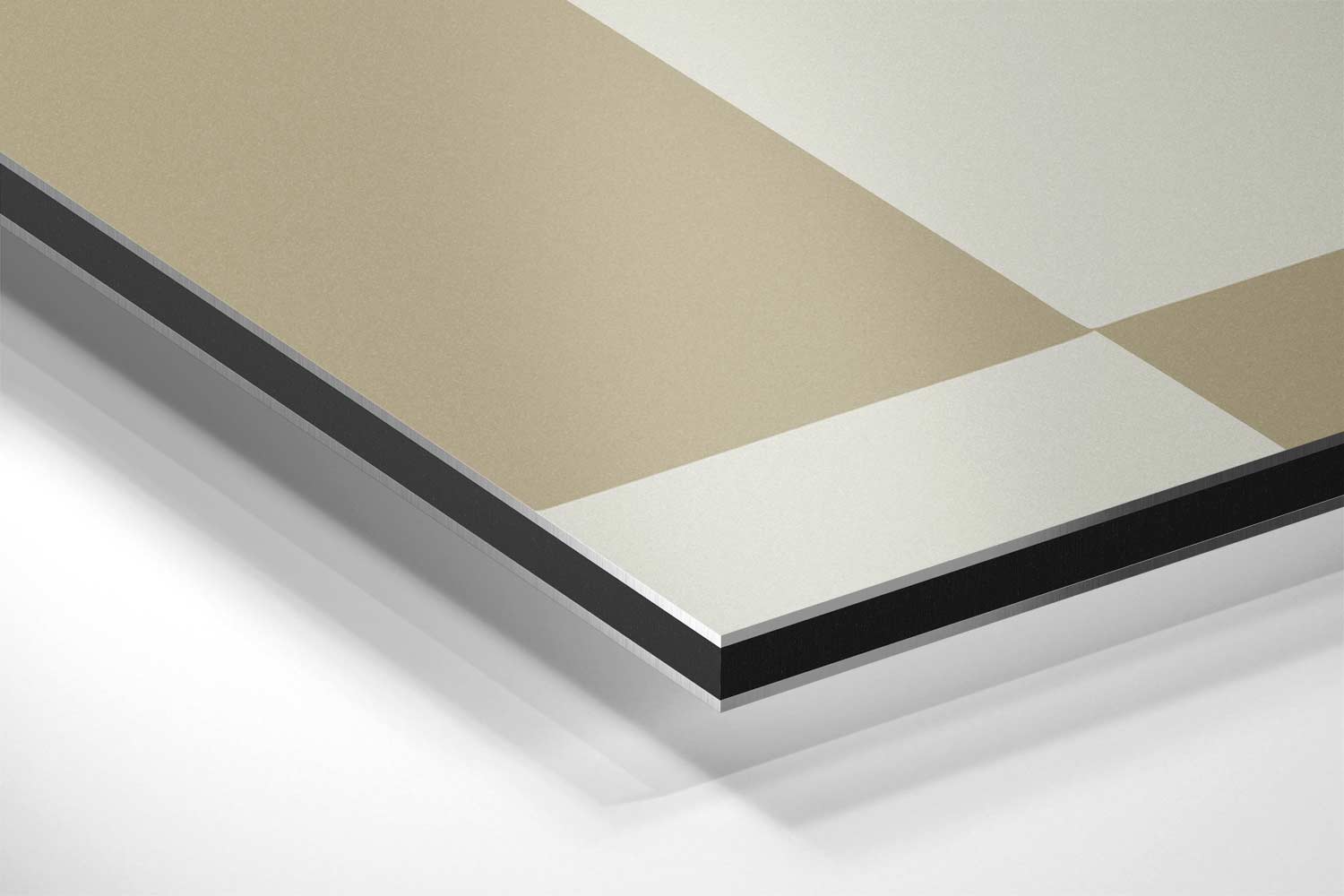 Abstracte Harmonie in Beige Kunstwerk-canvas-dibond-plexiglas-wanddecoratie-WallArtistic