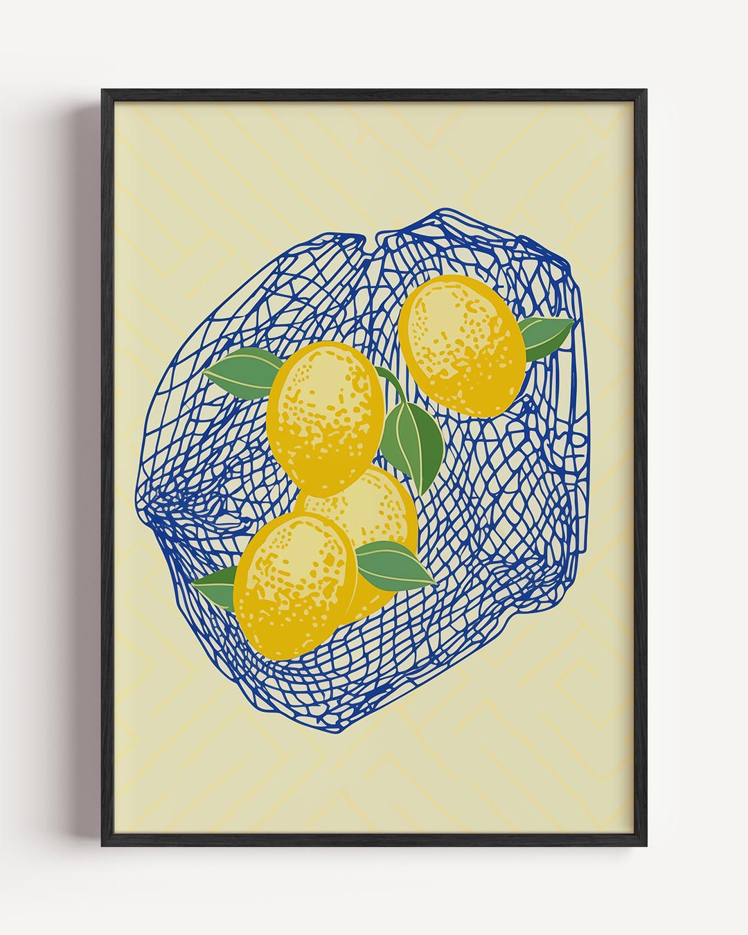 Frisse Citroenen in Net Poster-WallArtistic